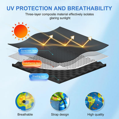 Car Window Shades, [Upgraded] 8 Strong Magnets Magnetic Side Window Sun Shade [2 Pack] - Dual Layer UV Ray Protection Car Sunshade for Baby, Kids & Pets - Universal Fit for SUV, Sedan & Trucks
