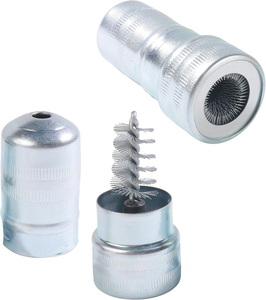SCUARI 2PCS Battery Terminal Cleaner,Car Accessories Metal Vehicle Battery Post Cleaner Bristle Tool,Battery Terminal Cleaning Brush for Cleaning Top/Side Post and Terminal Connector,Fit for Car,SUV