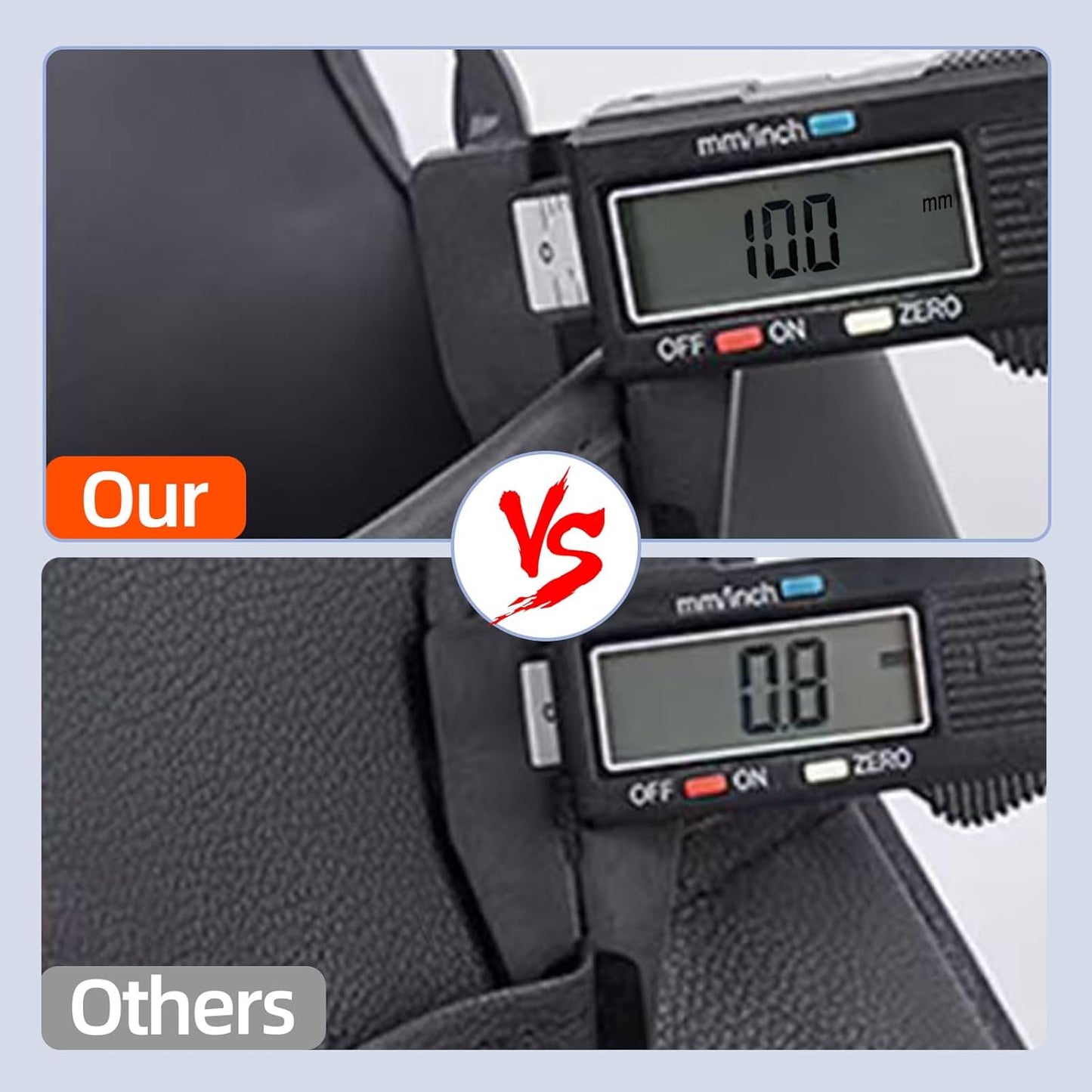Leather Car Seat Back Organizer, Backseat Kick Mat Protector with Clear Touchscreen Tablet Holder, Cup Holder, Tissue Holder and Storage Pockets, Fits Cars SUVs Minivans, Black