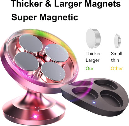 Coolpow【2 Packs Magnetic Phone Holder for Car【Strong Magnet】 Phone Holders for Your Car Phone Holder Mount【4 Metal Plate】 Universal Car Accessories for Women Men for iPhone Samsung Speakerphones