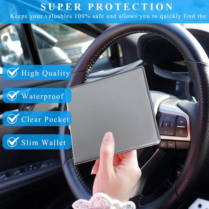 Kewucn 1 PC Car Registration Insurance Holder, Essential Auto Card Glove Box Organizer, Vehicle Interior Accessories Perfect for Most Car, Truck, SUV (10.55''×4.8'', Pink)