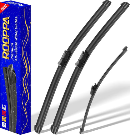 3 wipers Replacement for 2017-2021 2022 Honda CRV CR-V, Windshield Wiper Blades Original Equipment Replacement - 26"/17"/12" (Set of 3) U/J HOOK - Colors A