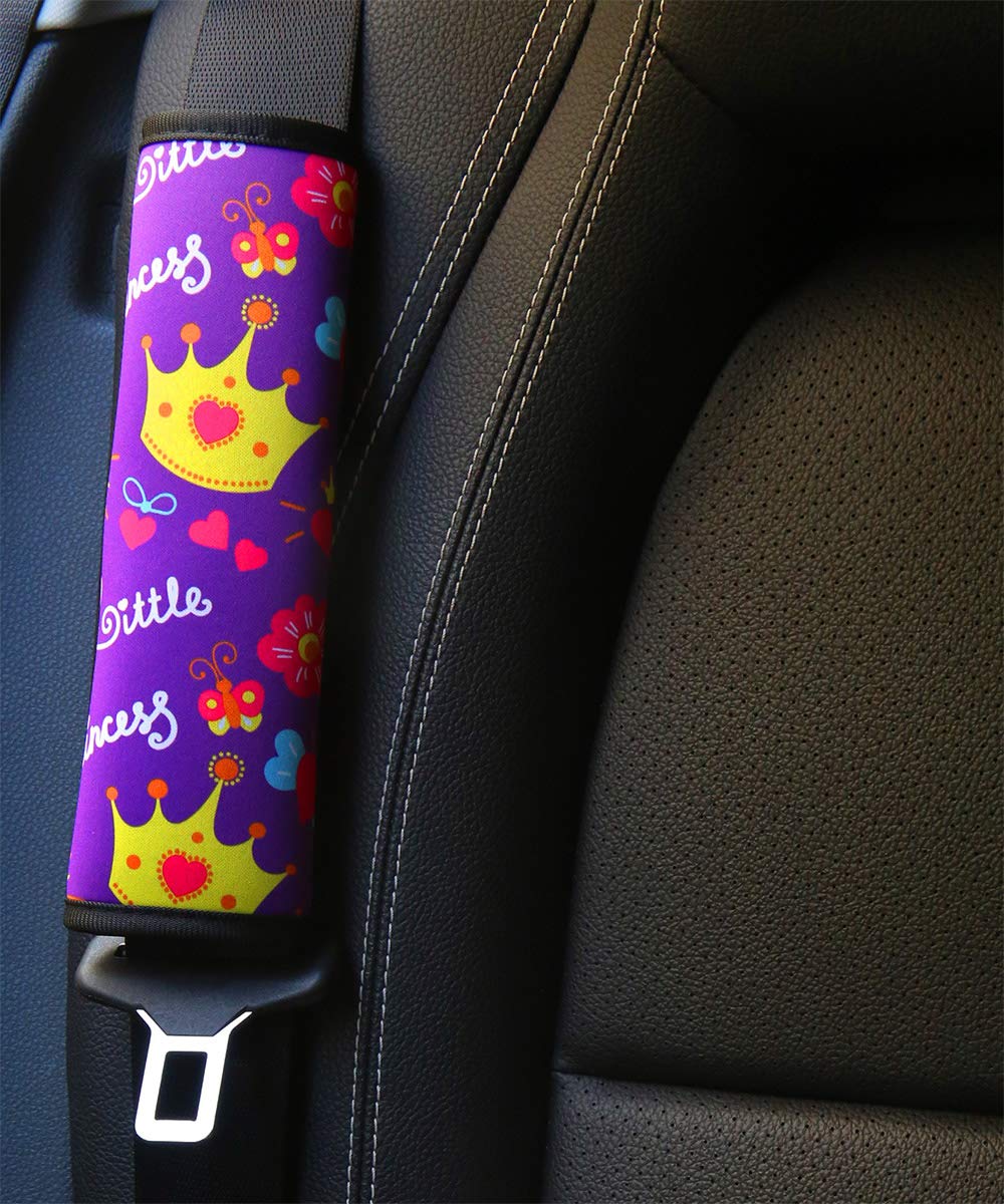 YR Seat Belt Cover for Kids, Soft Comfort Seat Belt Cushion for Children, Cute Cartoon Pattern Car Seat Belt Pads Cover for Girls and Boys, 1 Pack (Cartoon Spider)