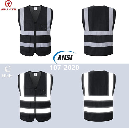 Reflective Safety Vest for Men Women Construction Vest Meet ANSI/ISEA Standard