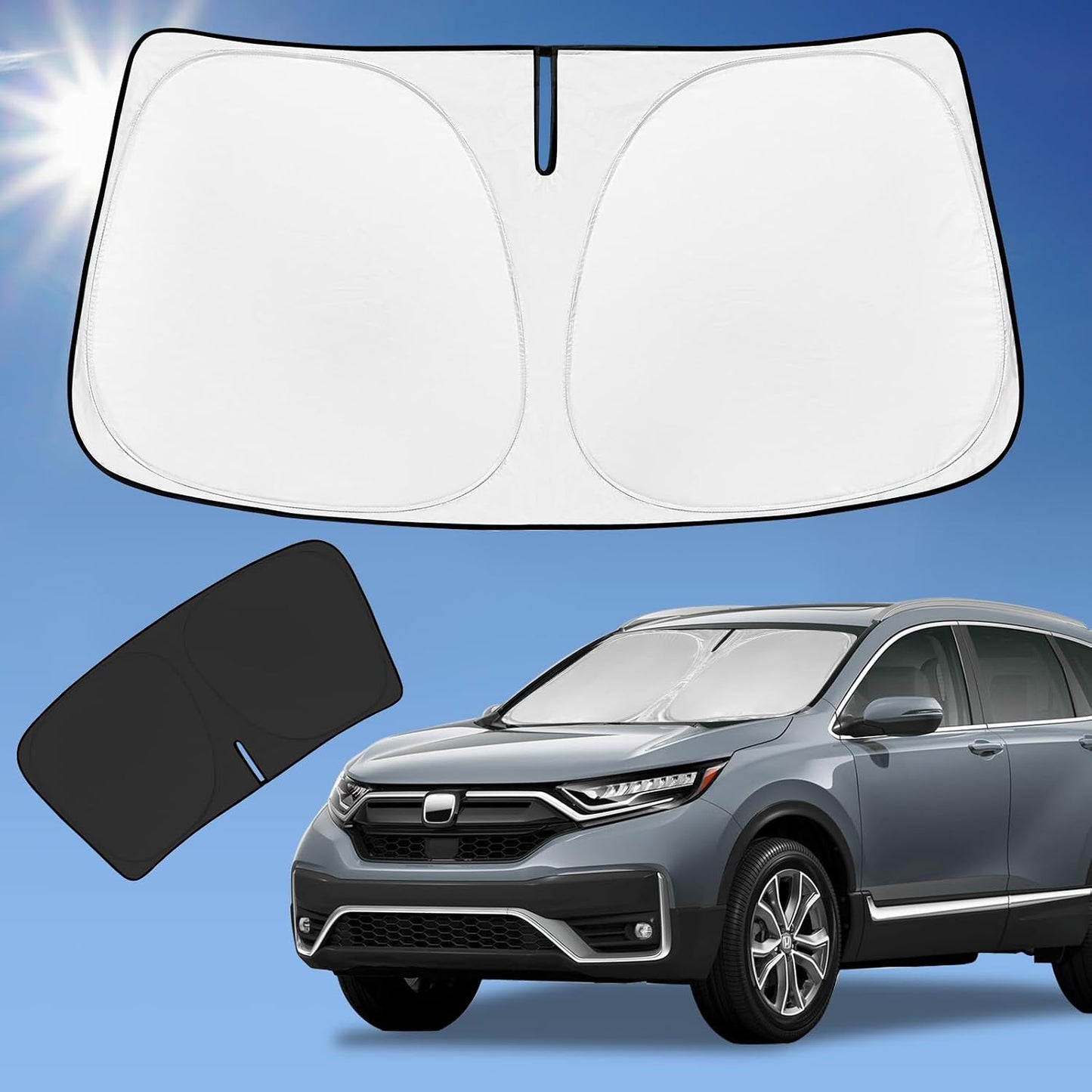 for Toyota Tacoma 2016-2023 2024 2025 2026 Sun Shade Sunshade Windshield Cover - 4 Layers Front Window Shade Custom Fit Tacoma 2Dr 4Dr Pickup Sun Visor 240T Shade Blocks UV Rays Car Accessories - Colors G