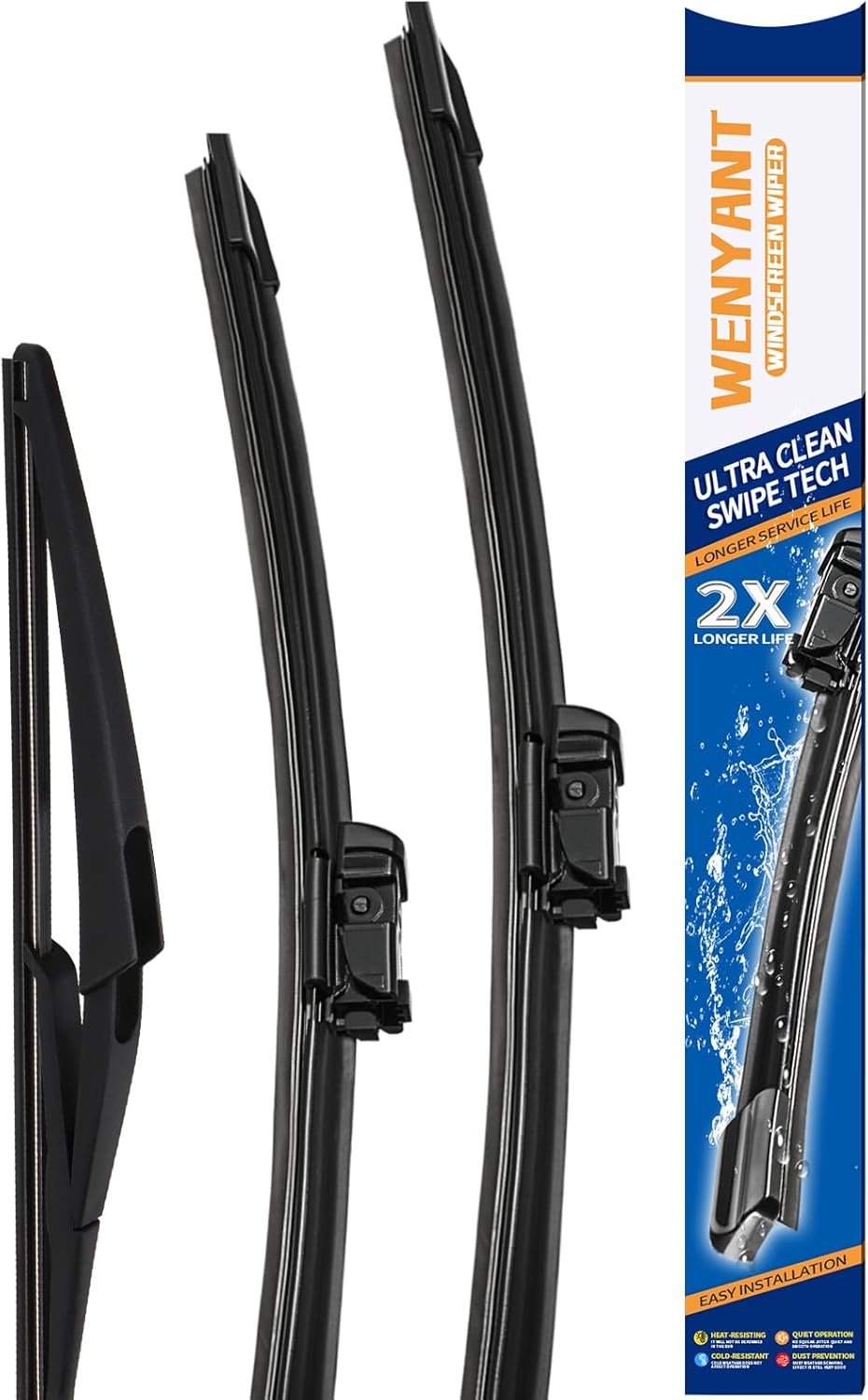 28"/28" Windshield Wipers Compatible with Ford Edge 2015-2020 Focus 2012-2018 Escape/Fusion 2013-2019 Front Wiper Blades for My Car Original Equipment Automotive Replacement (Set of 2) - Colors A