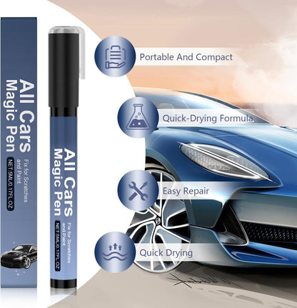 3PCS Magic Car Scratch Remover Pen, All Cars Magic Pen, 2026 New Car Paint Repair Pen, Portable Auto Scratch Remover, Universal Car Touch Up Pen Quick Fix for All Car Colors