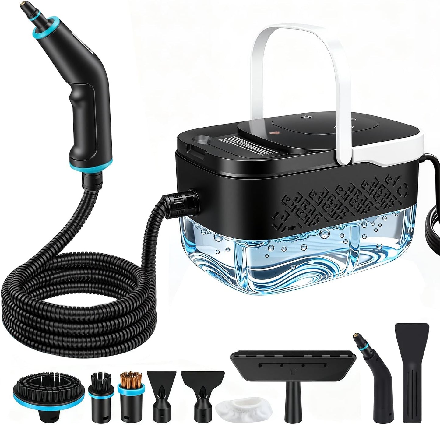 Steam Cleaner, 2500W Portable Handheld Steamer for Cleaning, Large Capacity Tank Pressurized Steam Cleaning Machine for Home, Car, Bathroom, Kitchen, Furniture, Grout, Floor, Tile