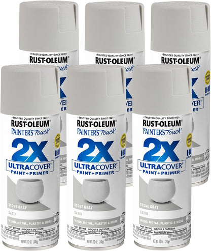 Rust-Oleum 334029 Painter's Touch 2X Ultra Cover Spray Paint, 12 oz, Gloss Clear - Colors B