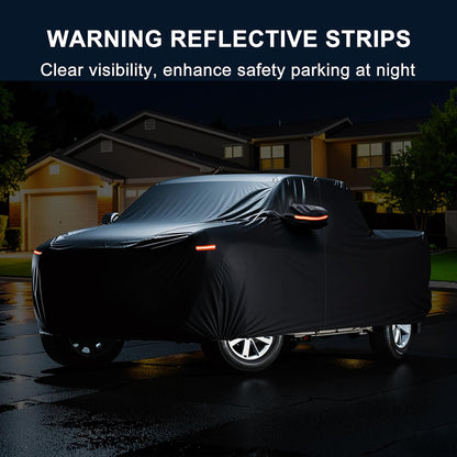 X AUTOHAUX Car Cover for Honda Civic Sedan/Coupe 210D-PU Outdoor Full Car Cover All Weather with Door Zipper for Waterproof Windproof Sun Rain Snow Protection