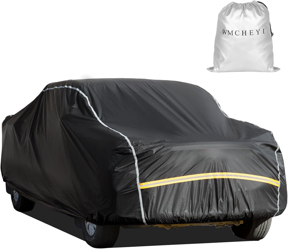 Car Cover Waterproof All Weather,6 Layers Car Covers for Automobiles, Full Exterior Cover with Zipper, Outdoor Car Cover Sun UV Rain Snow Wind Protection, Fit for 185"(185*70*59 inch)Sedan