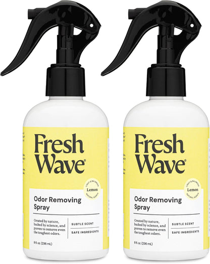 Fresh Wave Original Scent Odor Removing Spray, 8 fl. oz. | Pack of 2 | Odor Absorber for Home, Furniture, Fabrics & Trash | Safer Odor Relief