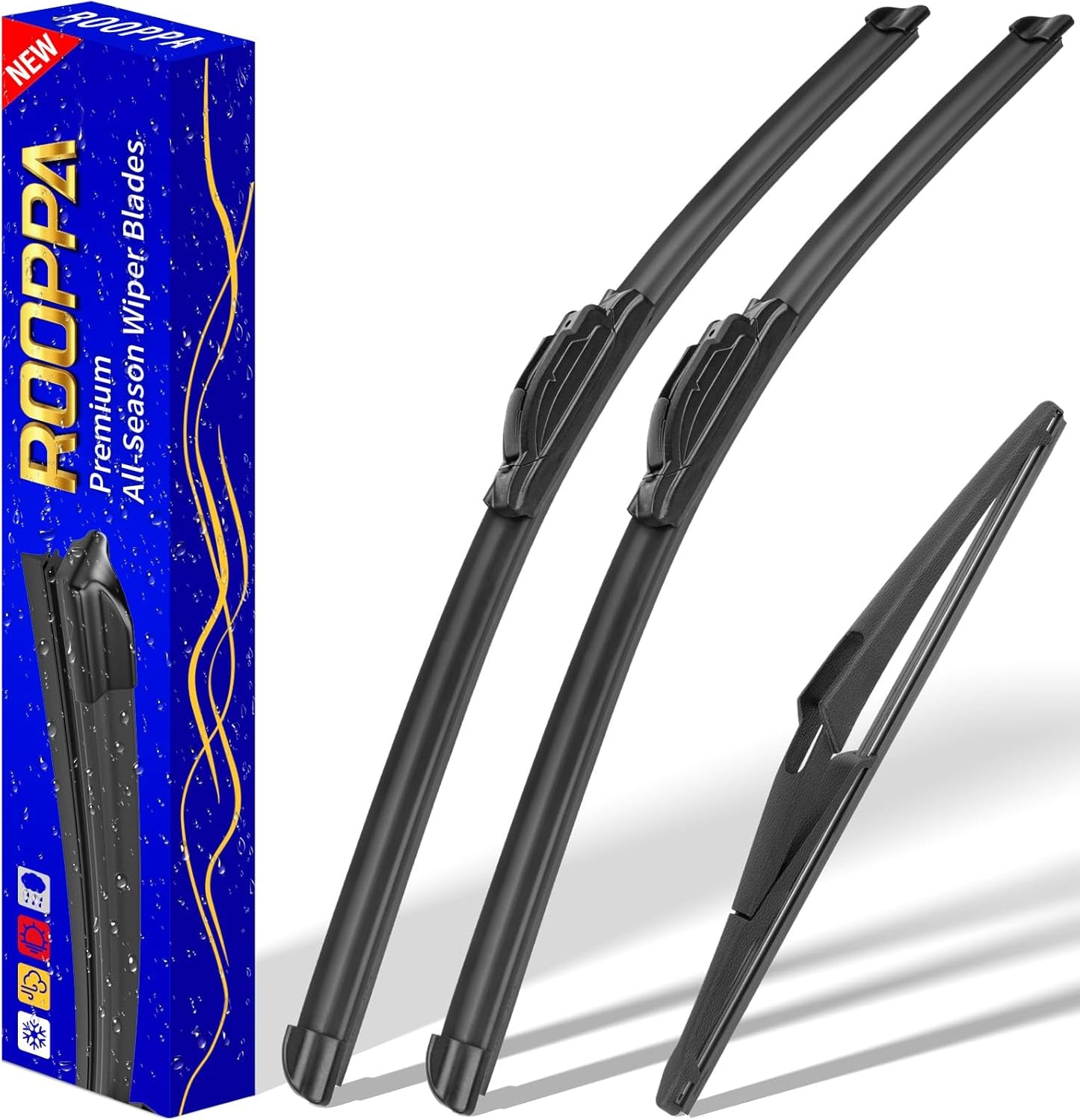 3 wipers Replacement for 2012-2018 Subaru Forester/2015-2019 Subaru Outback, Windshield Wiper Blades Original Equipment Replacement - 26"/17"/14" (Set of 3) U/J HOOK - Colors A