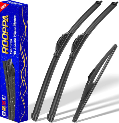3 wipers Replacement for 2019-2023 2024 2025 2026 Subaru Forester, Windshield Wiper Blades Original Equipment Replacement - 26"/17"/14" (Set of 3) - Colors B