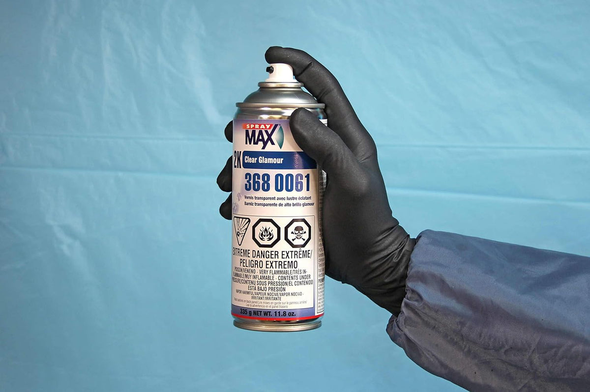 SprayMax 2K Glamour High Gloss Clear Coat | 2K Automotive Clear Coat Spray Paint | High Gloss Finishing Spray | UV-Resistant, Scratch & Gasoline Resistant | Professional Grade 11.8 oz
