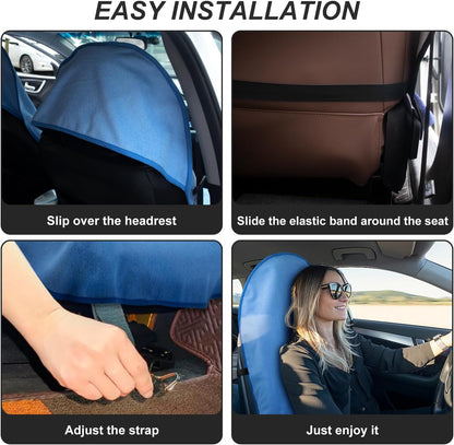 Waterproof Sweating Car Seat Cover for Post Gym Workout, Running, Swimming, Beach and Hiking, Universal Fit Non-Slip Towel Bucket Seat Protector for Cars SUV Trucks, Machine Washable (Grey)