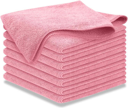 USANOOKS Microfiber Cleaning Cloth Grey - 12 Pcs (12.5"x12.5") - High Performance - 1200 Washes, Ultra Absorbent Microfiber Towel Weave Grime & Liquid for Streak-Free Mirror Shine - Car Washing Cloth