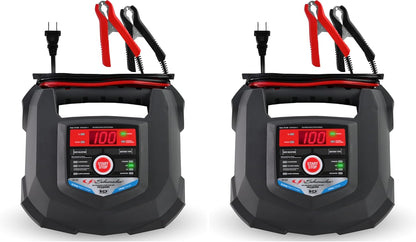 Schumacher Electric Car Battery Charger 12V/6V - Trickle Charger, Maintainer for Automobile & Marine Batteries (AGM/Gel/Deep Cycle) - SC1280