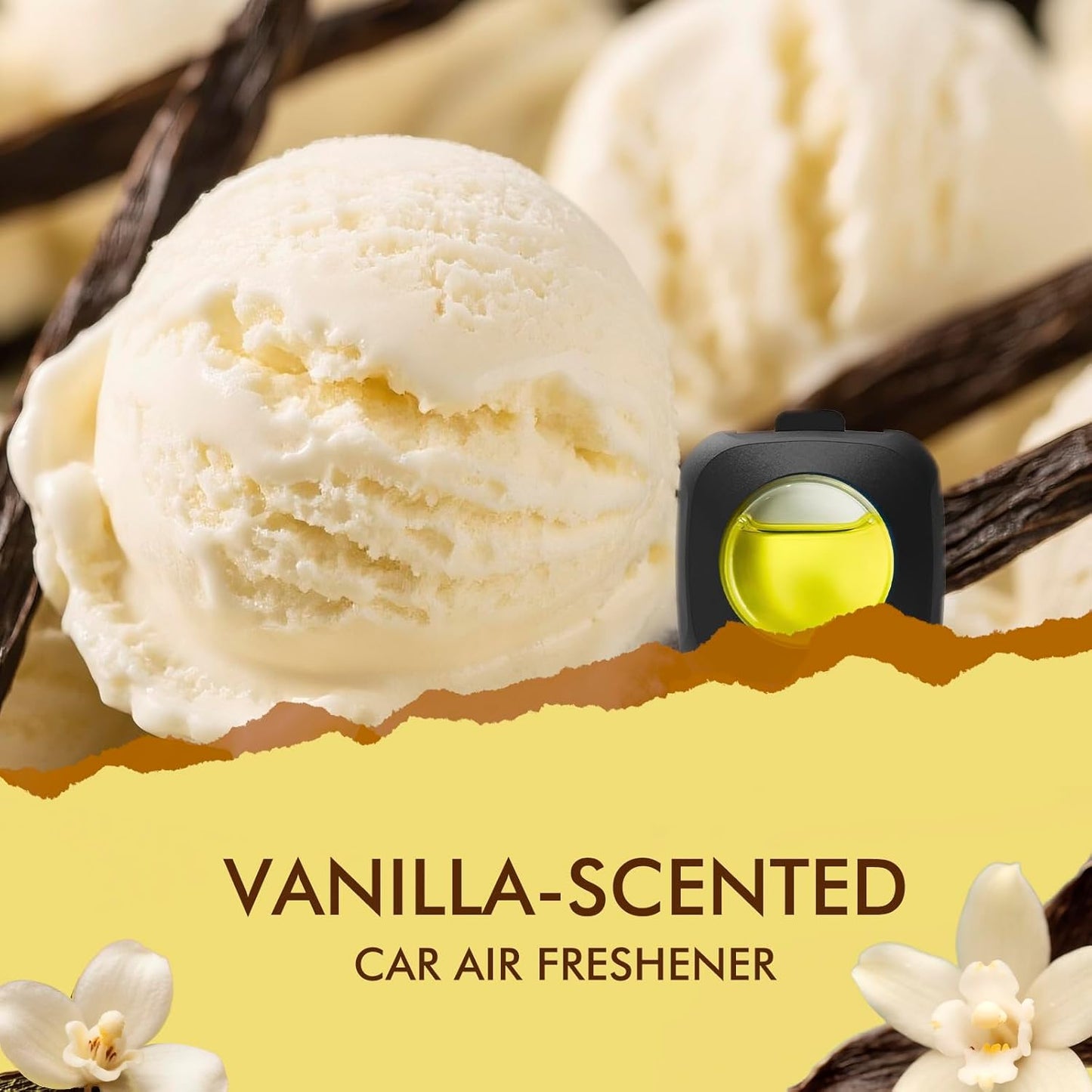 Car Air Fresheners, 6 Pack, Citrus, Car Fresheners Vent Clips, Long Lasting Air Freshener, Car Refresher for Men Women