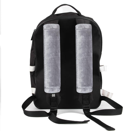 Amooca Soft Faux Fur Universal Fit Seatbelt Cover Car Truck SUV Airplane Seat Belt Shoulder Pad for Carmera Backpack Straps Neck Cushion Protector 2 Pack 10.5in Dark Gray