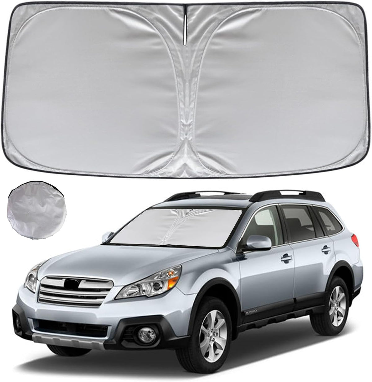 KAYZT Windshield Sun Shade for 2019-2025 2026 Chevy Silverado 1500 /GMC Sierra 1500 2500HD 3500HD Foldable Sunshade Front Window Custom Fit Car Accessories - Colors A