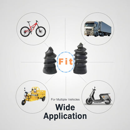 60 PCS Tire Repair Rubber Nail, Vacuum Tire Repair Kits Spiral Rubber Screws, Fast Self-Service Tool for Car, Truck, Motorcycle, Tractor Tire Puncture Repair (Black)