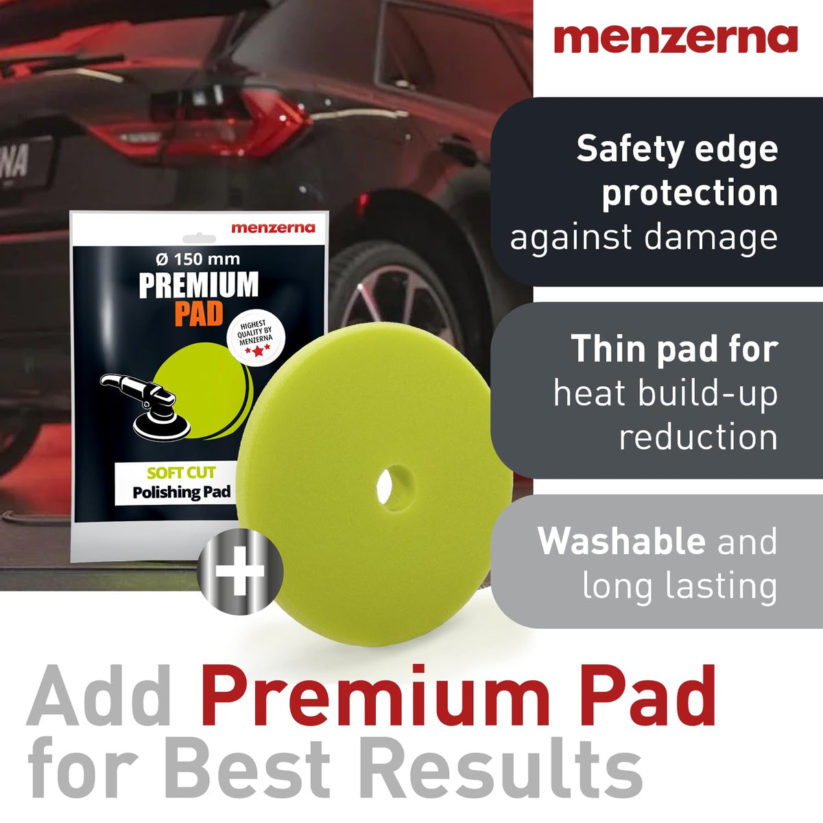 menzerna “Super Finish Plus 3800” Car Polishing I Deep Gloss Polish for a Perfect Mirror-Like Finish I Polishing Compound for Micro Scratches & Holograms on Cars & SUVs I Silicone Free I 8 fl oz.