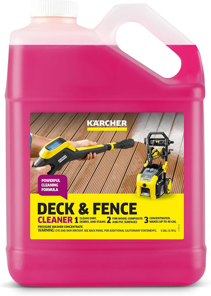 KÄRCHER Vehicle Wash and Wax, Pressure Washer Detergent, Cleans Cars, Bikes, Trucks, Boats and More, Highly Concentrated, Makes up to 40 gal of Cleaner