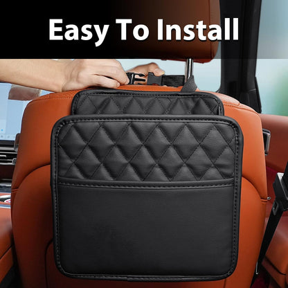 FrgKbTm Car Seat Back Hanging Bag Car Document Holder Multi-Pocket Bottle Bag Storage Box Organizer Travel Tidy Pouch Pocket Kids