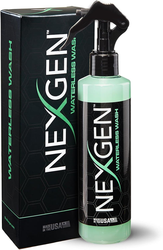 Nexgen Waterless Car Wash (16oz) - Ultimate Waterless Car Cleaner - Scratch-Free and High-Gloss Shine - On-the-Go Car Detailing - Car Cleaning Supplies - Ideal for Cars, Trucks, Boats & More!