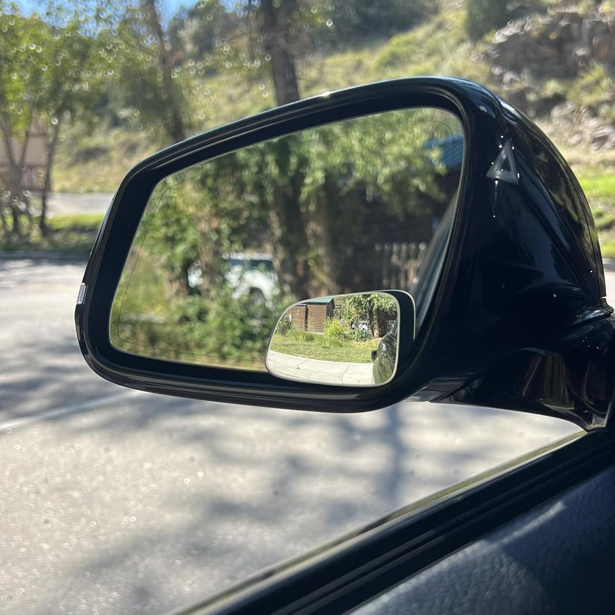 Ampper Blind Spot Mirror, 2" Round HD Glass Frameless Convex Rear View Mirror, Pack of 2