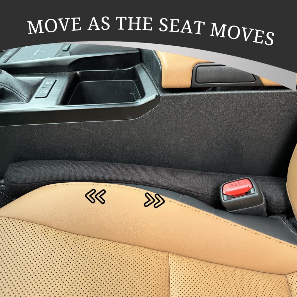 YLXGT Car Seat Gap Filler Organizer Universal for Car SUV Truck Accessories Seat Gap Plug Blocker with Storage Slot Black 2 Pack