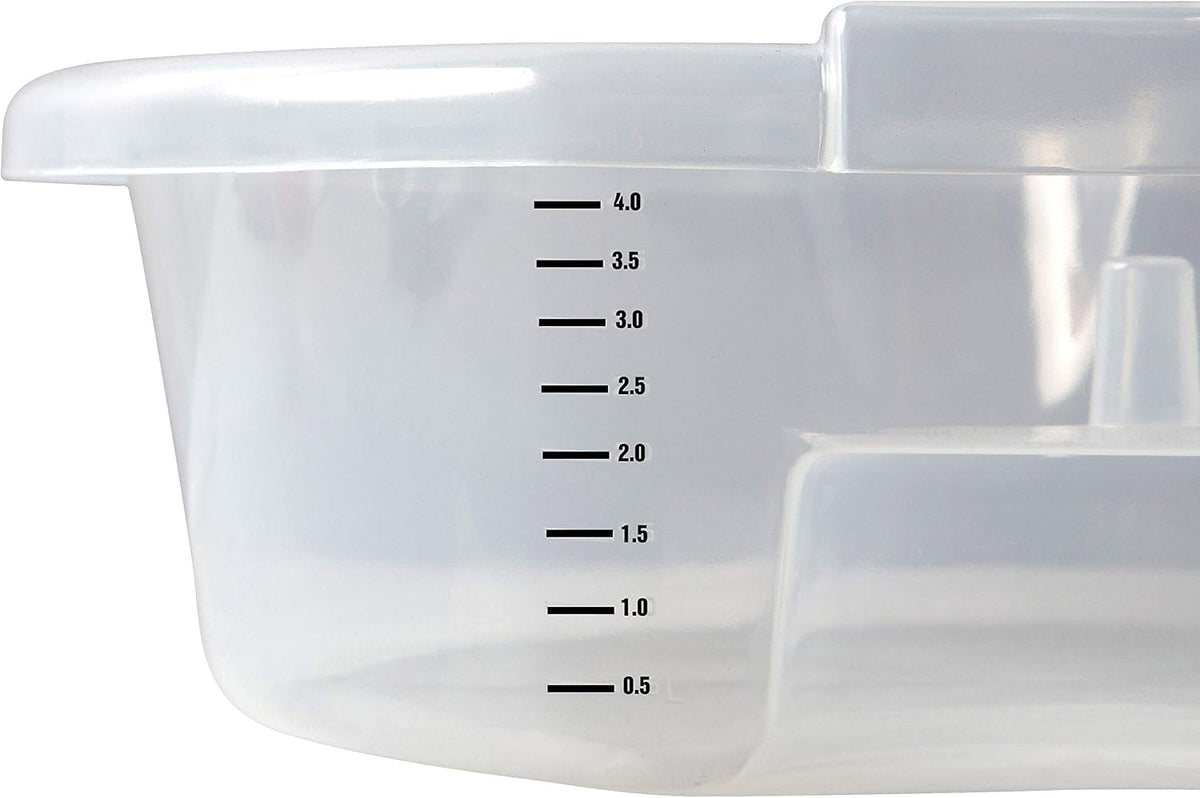 OEMTOOLS 87013 Oil Drain Pan Clear with Level Scale