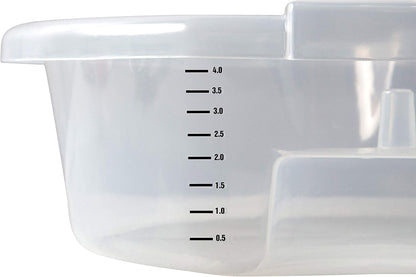 OEMTOOLS 87013 Oil Drain Pan Clear with Level Scale