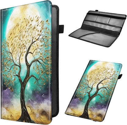 Car Registration and Insurance Holder, Leather Car Glove Box Organizer, Cool Car Accessories for ID, Driver's License Cards & Essential Document, business cards, Men&Women, Retro Audio Cassette