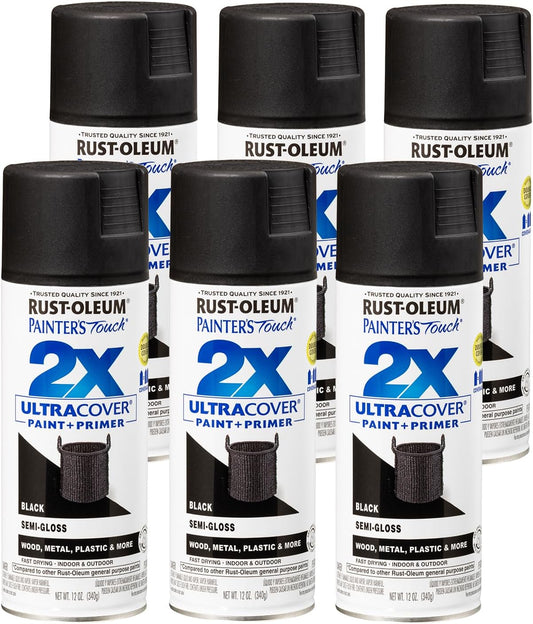Rust-Oleum 334029 Painter's Touch 2X Ultra Cover Spray Paint, 12 oz, Gloss Clear - Colors C