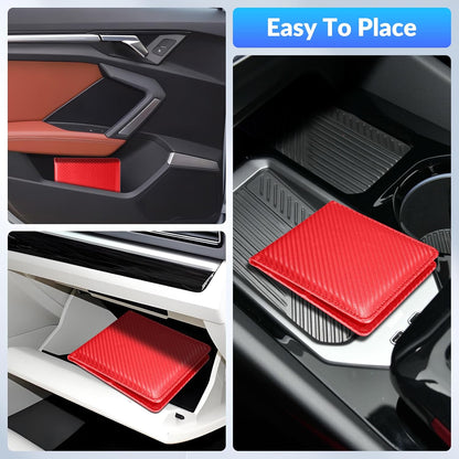 Car Registration and Insurance Card Holder，Vehicle Glove Box Car Organizer，Accessories Case for Storing Driving Licences, Cards, Documents