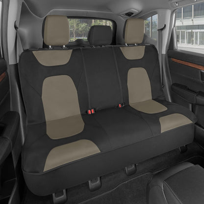 Motor Trend AquaShield Waterproof Front Seat Covers, Black Seat Covers for Cars – Neoprene Front Car Seats Cover, SUV Seat Covers Protector - Car Interior Cover for Auto, Trucks, & Dog Owners
