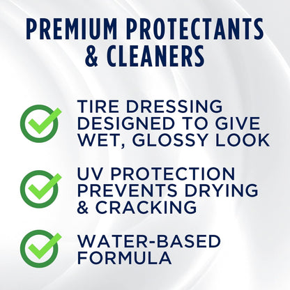 303 Products High Gloss Tire Shine And Protectant - Long Lasting, Water Based Formula - Lasts For Weeks - No Harmful Silicones - Lasts Weeks Not Days, 16 fl. oz. (30395CSR) Packaging May Vary