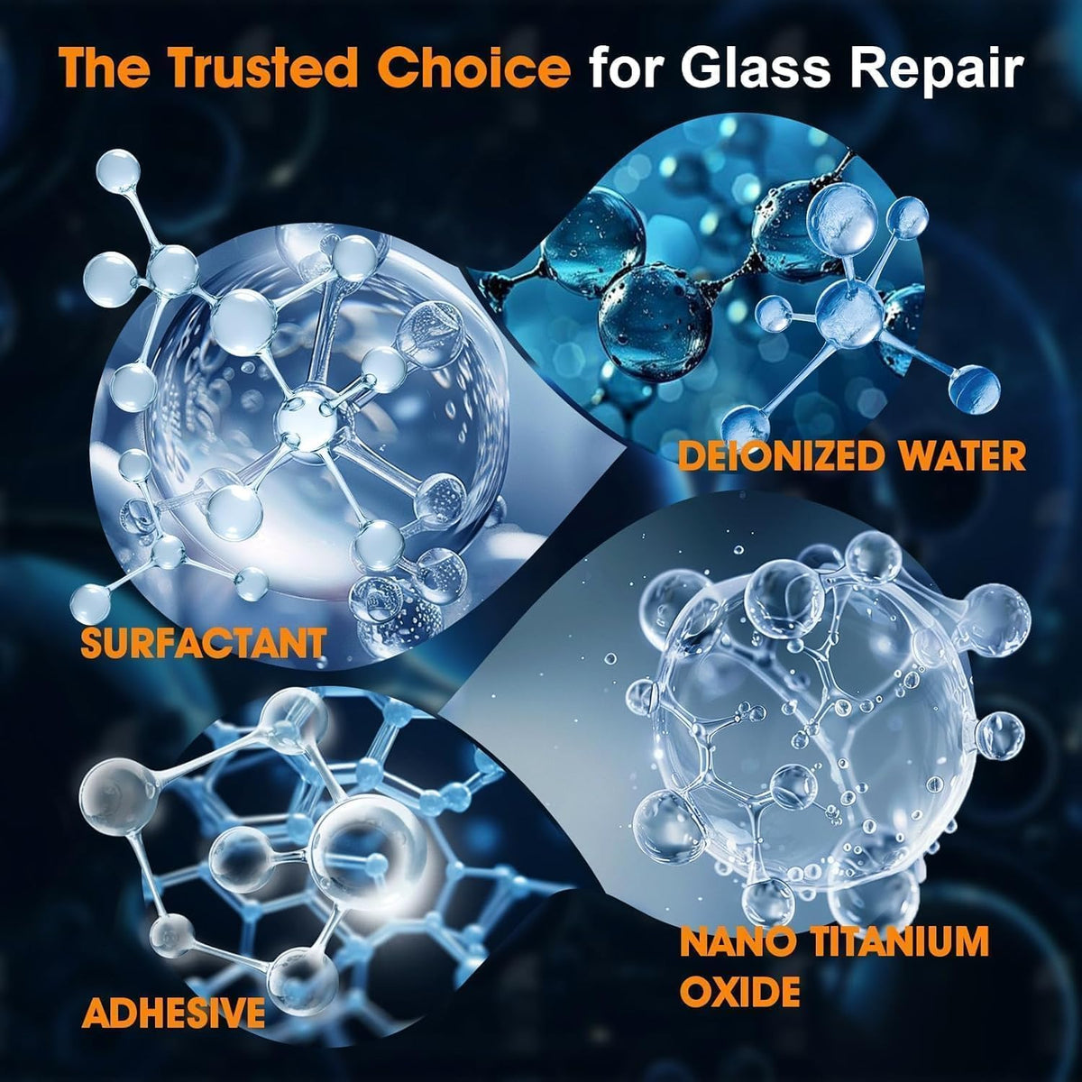Windshield Chip Repair Kit, Quick-Fix Car Cracked Windshield Repair Kit, Glass Crack Repair Resin with Suction Cup for Fixing Car Chips Scratches Cracks & Bulls Eye,2 Pack