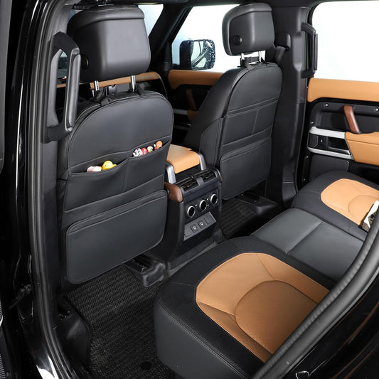 TAIKOO Seat Back Protector,Shields Seat Backs From Kicks and Adds Storage | kick mats back seat protector easy to install and clean, well-crafted, sturdy, durable and stylish.2 Pack