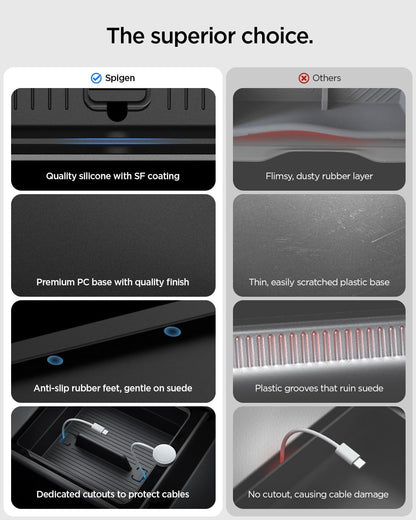 Spigen Center Console Organizer for Tesla Model Y Juniper (Only Premium & Performance 2026) and Model 3 Highland (Standard, Premium & Performance 2024/25/26) with Smooth Slide Technology - [Sliding]