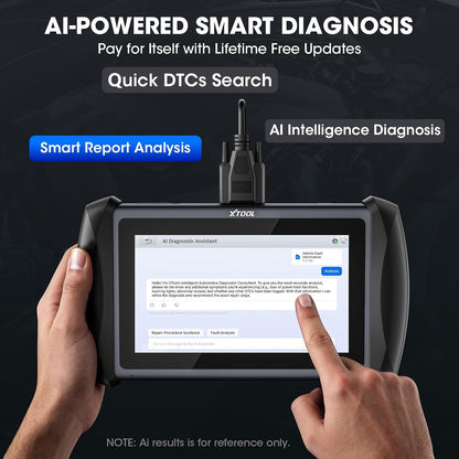 XTOOL IP616 V2.0 Bidirectional Scan Tool, No Subscription Fee, AI-Assisted Full System OBD2 Scanner Diagnostic Tool, 34+ Resets, Active Test, EPB, Injector Test, CAN FD & DoIP, FCA