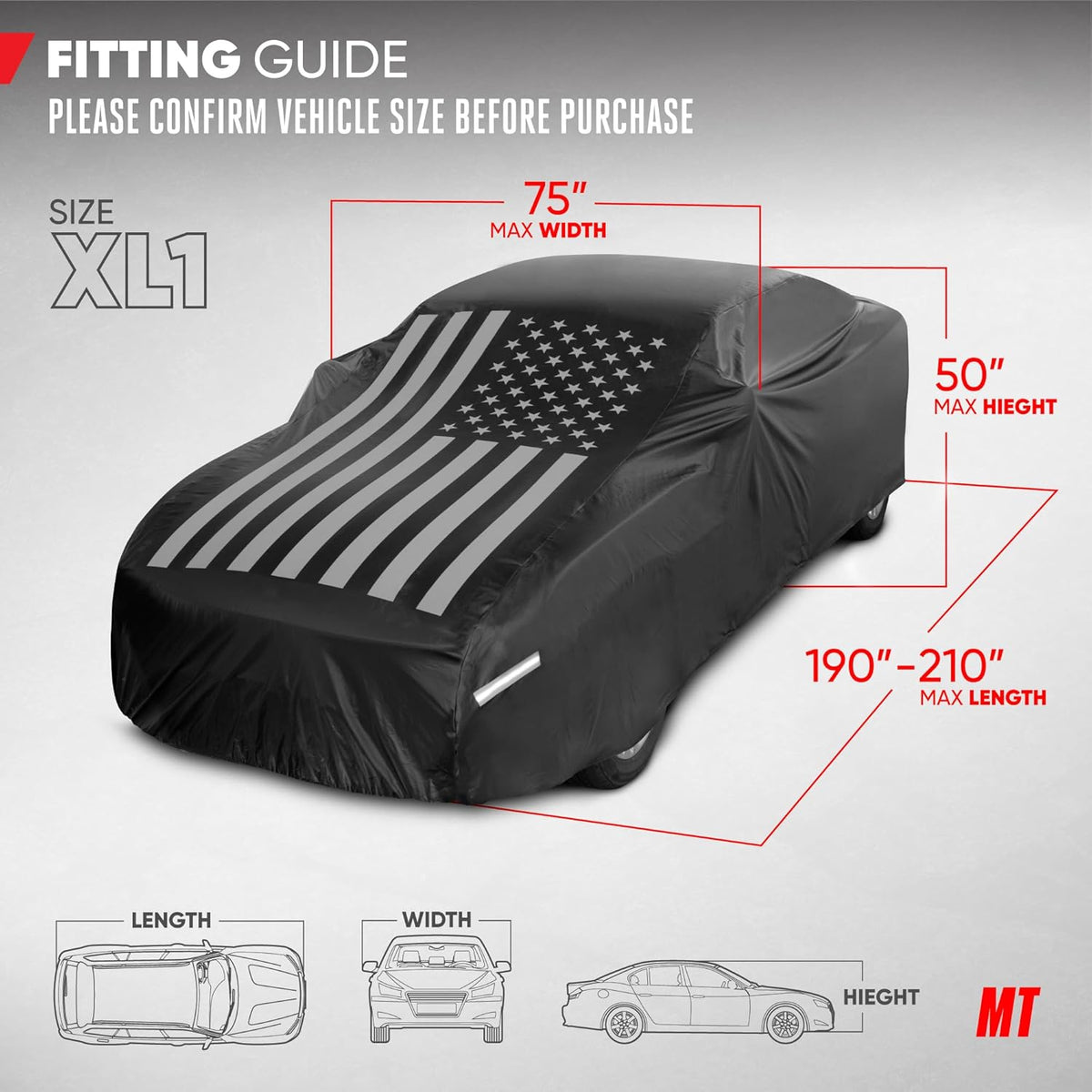 Motor Trend SafeKeeper Heavy Duty Car Cover Waterproof All Weather, Multi-Layered Truck SUV Car Cover for Snow Rain Sun UV Protection, Full Exterior Car Covers for Automobiles (Fits up to 190" Length)