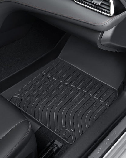 Floor Mats for Toyota Camry 2018-2024 FWD 8th Gen, All Weather TPE Waterproof Anti-Slip Front Rear Full Set & Trunk Cargo Liner, Black Car Accessories Custom Fit for LE/SE/XLE/XSE (Not for Hybrid/AWD)