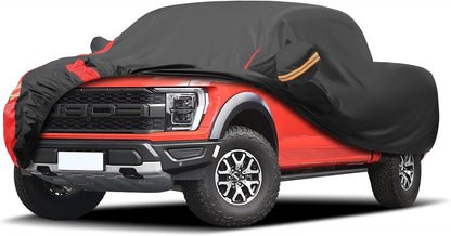 Car Cover Outdoor Automobiles Waterproof All Weater Truck Cover for Chevy Silverado, GMC Sierra, Ford F150/F 150 Heavy Duty Outdoor Pickup Cover Snow Uv Sun Protection