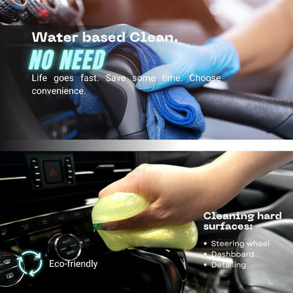 MAGIC SPRUCE Car Cleaning Gel Kit for Car Interior, High End Apple Scented Cleaning Putty in Classy Jar, Detailing Cleaning Gel Universal Dust Cleaner, for Keyboard Apple Laptop, Car Cleaning Supplies