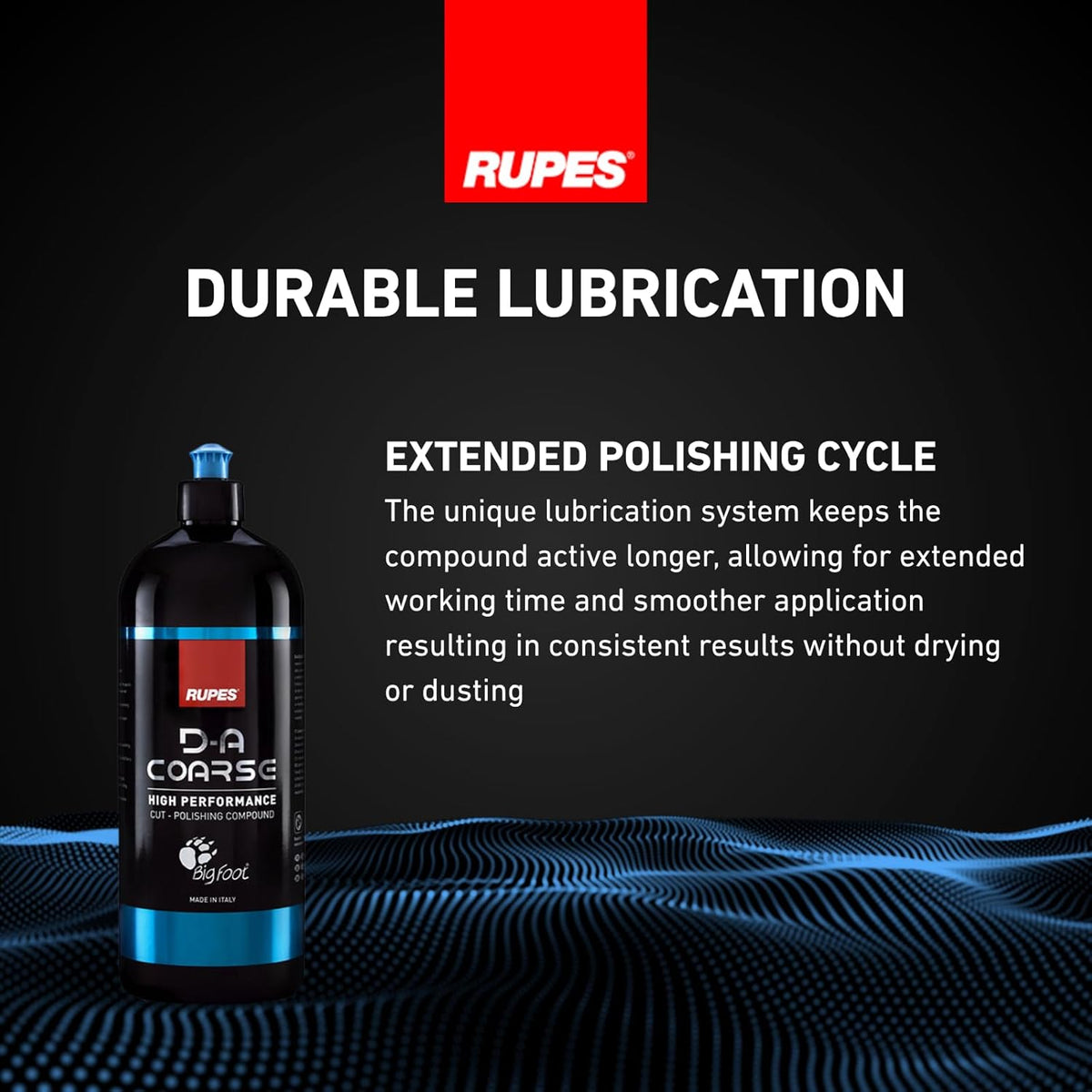 RUPES 9.DAFINE250 Pack of 1 250 ml Yellow D-A Fine High Performance Polishing Compound for Car Detailing & Removing Scratches| Removes Fine Defects | Micro-Abrasive Technology | Removes Swirl Marks