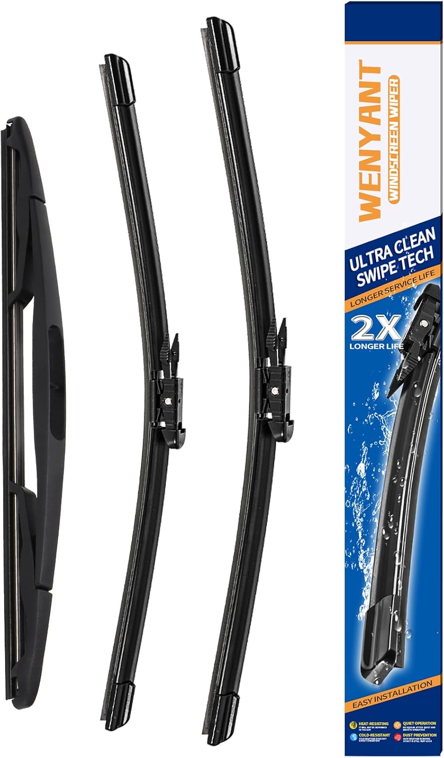 28"/28" Windshield Wipers Compatible with Ford Edge 2015-2020 Focus 2012-2018 Escape/Fusion 2013-2019 Front Wiper Blades for My Car Original Equipment Automotive Replacement (Set of 2) - Colors A