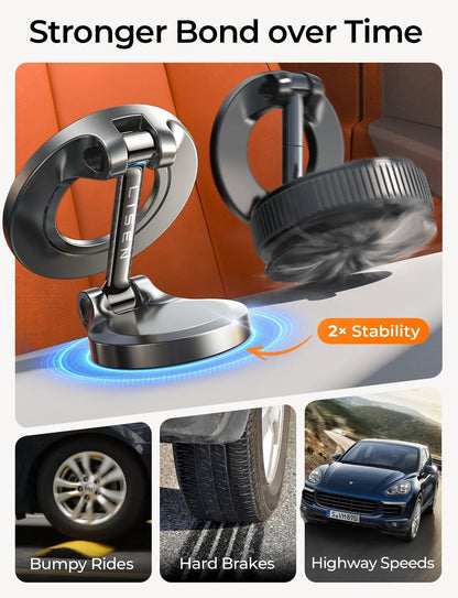LISEN for MagSafe Car Mount for iPhone 17 Pro Max [24 Strong Magnets] Classic Magnetic Phone Holder for Car Dashboard Magnet Phone Mount Car Cell Phone Holder for iPhone 17 Pro Max Air 16 15 14 13 12
